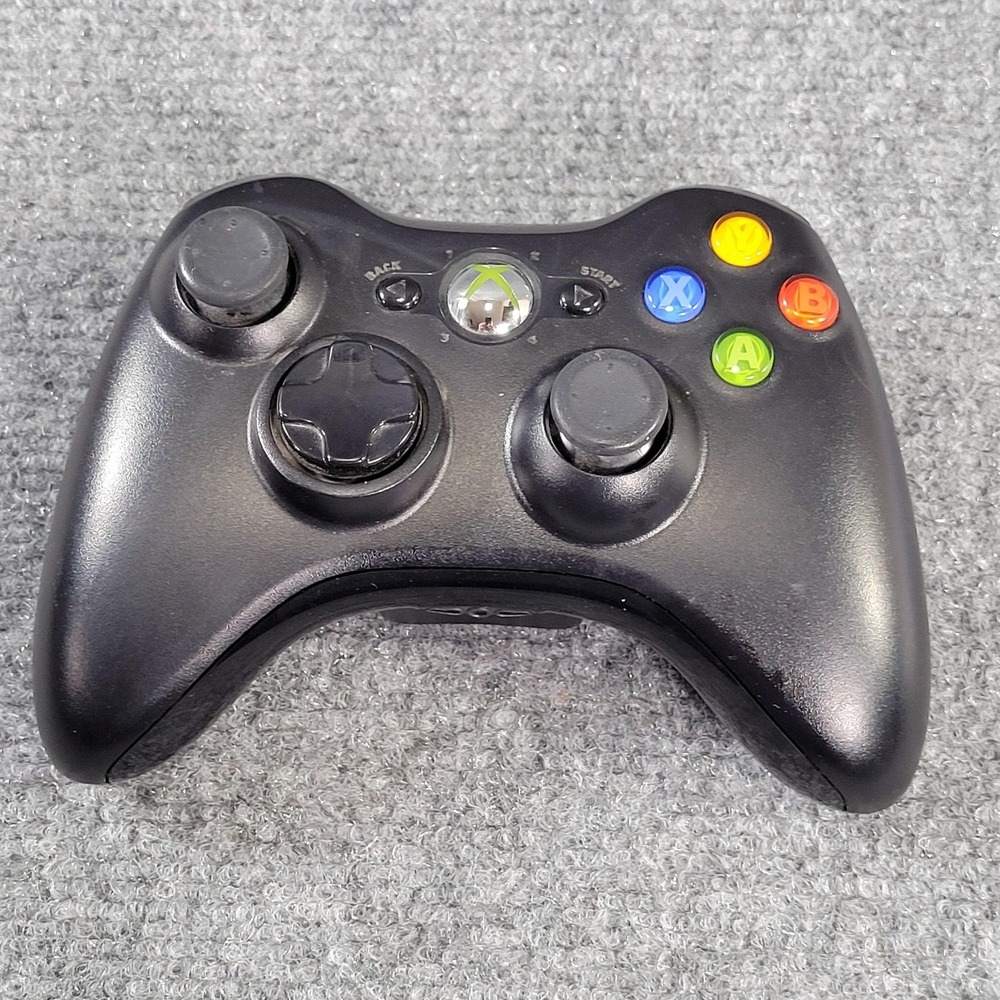 Microsoft Xbox 360 Wireless Controller 1403 Black Gamepad X851164-005 2.4GHz RF